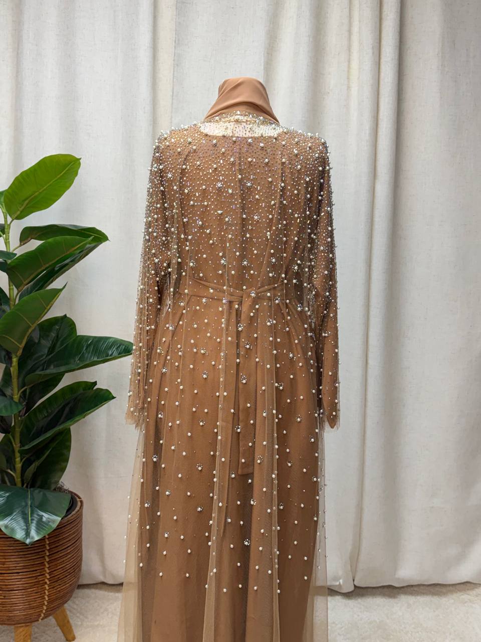 Pearl Veil Abaya Set
