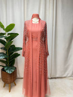Pearl Veil Abaya Set