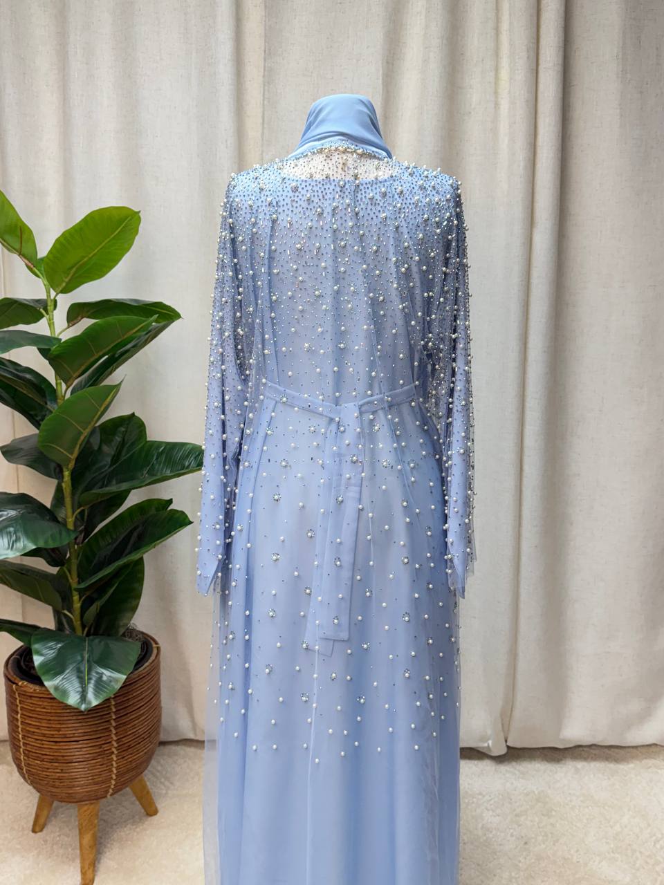 Pearl Veil Abaya Set