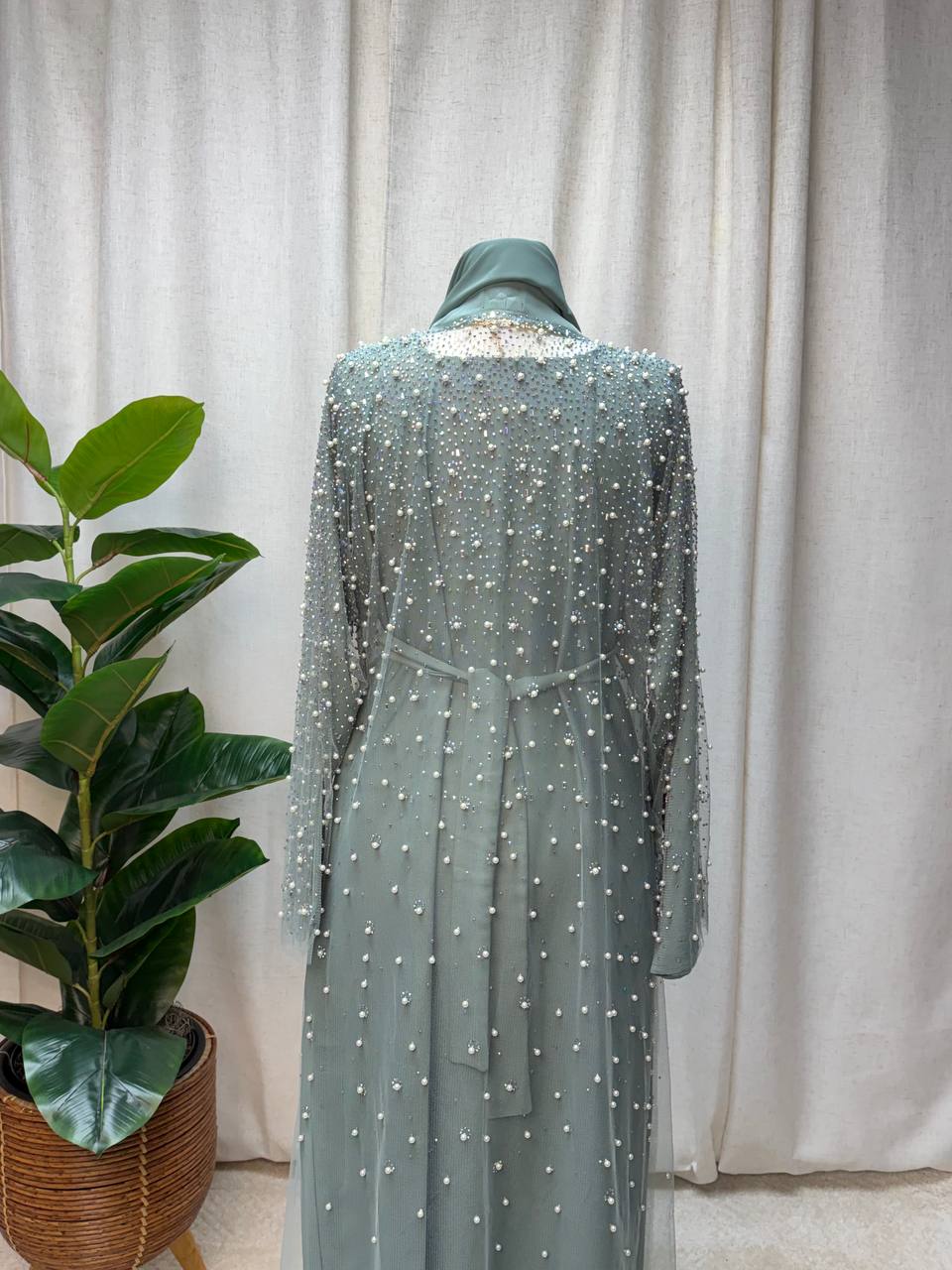 Pearl Veil Abaya Set