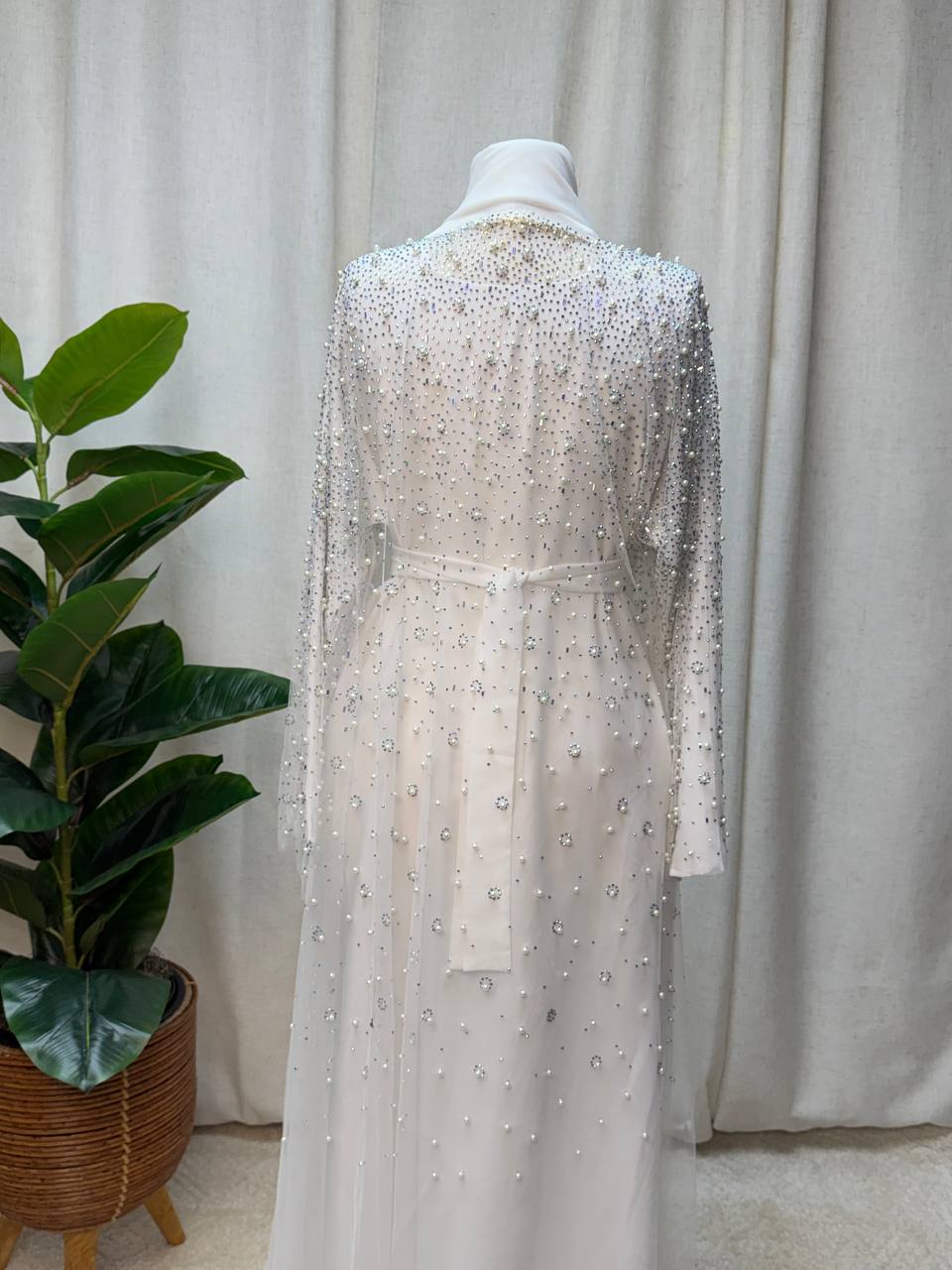 Pearl Veil Abaya Set