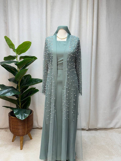 Pearl Veil Abaya Set