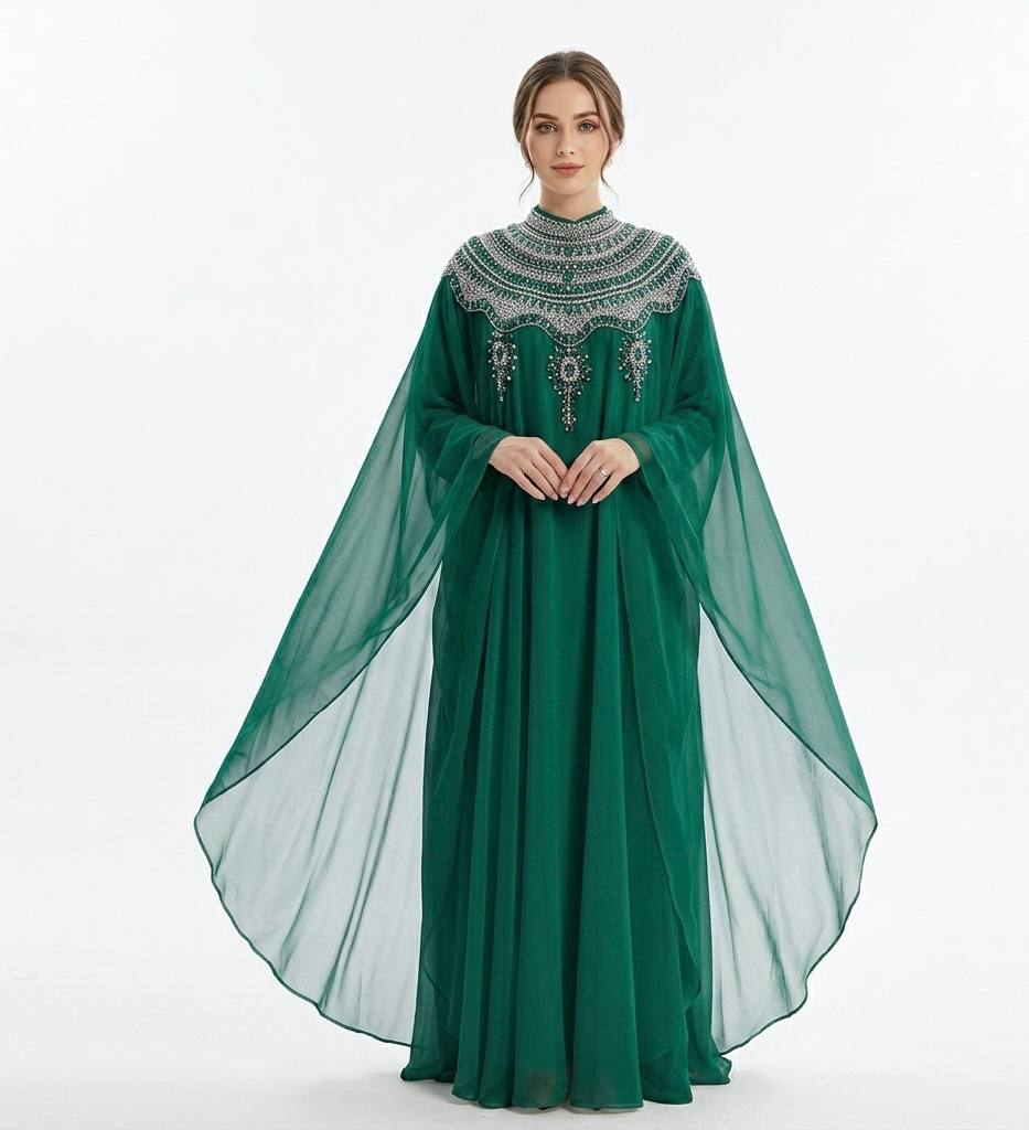 Crystal Veil Kaftan