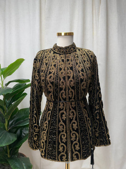 Velvet Royale Beaded Jacket