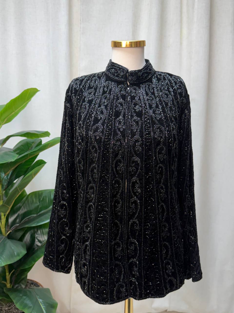 Velvet Royale Beaded Jacket