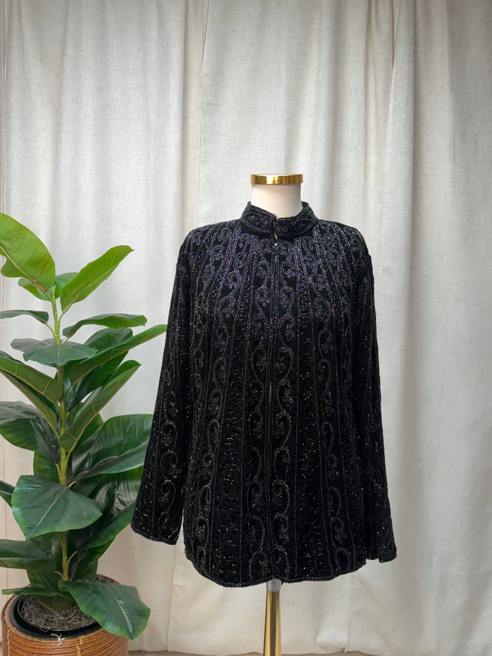 Velvet Royale Beaded Jacket