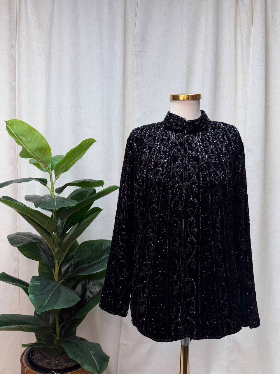 Velvet Royale Beaded Jacket