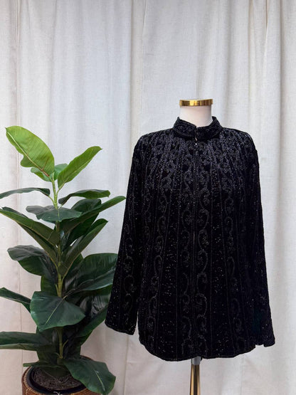 Velvet Royale Beaded Jacket