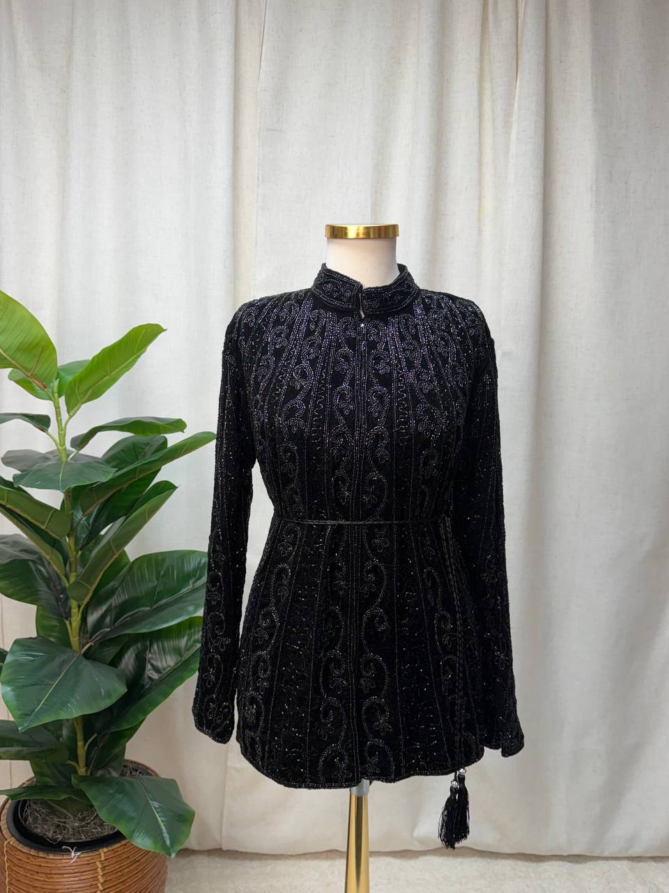 Velvet Royale Beaded Jacket