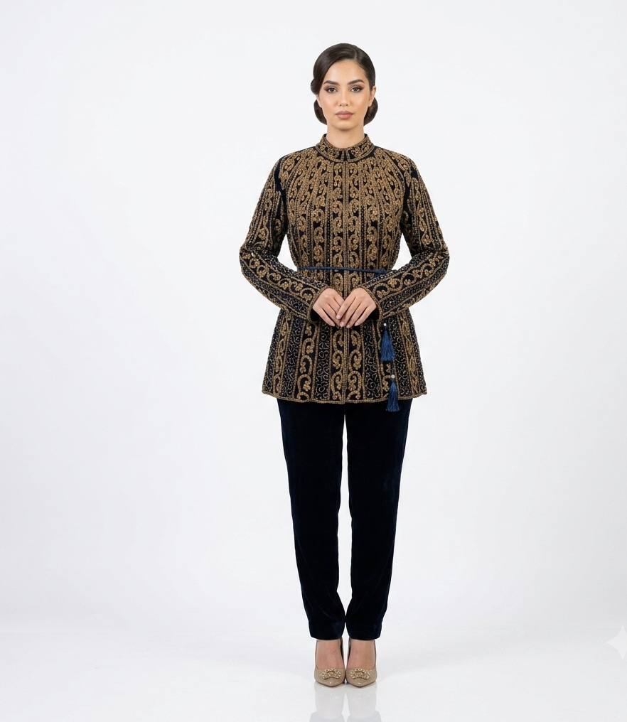 Velvet Royale Beaded Jacket