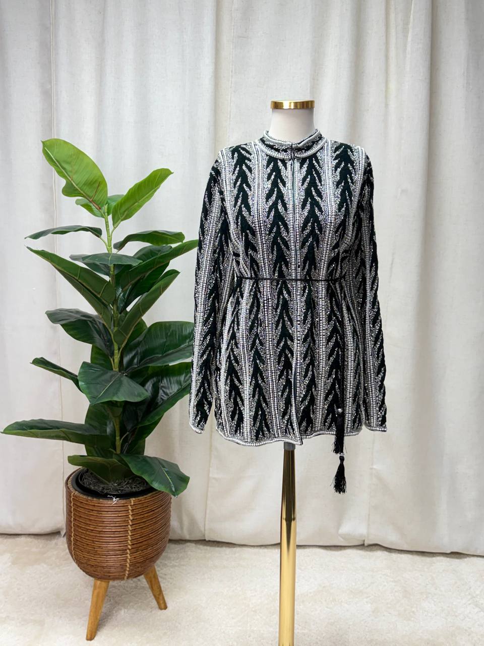 Royal Pearl Velvet Jacket