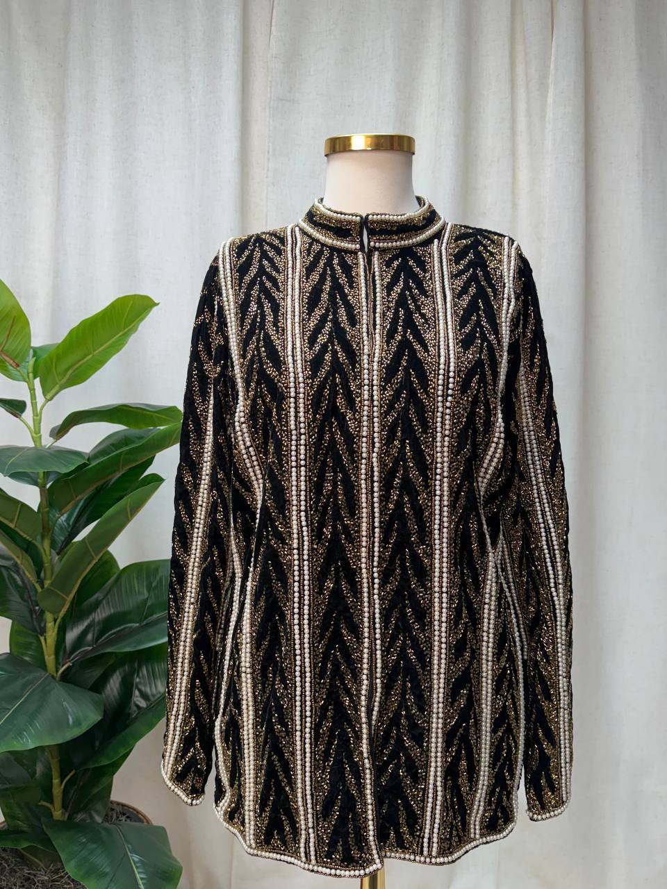 Royal Pearl Velvet Jacket