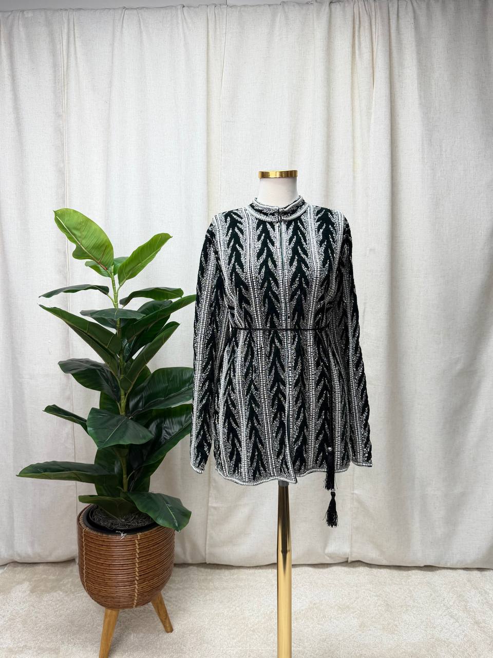 Royal Pearl Velvet Jacket