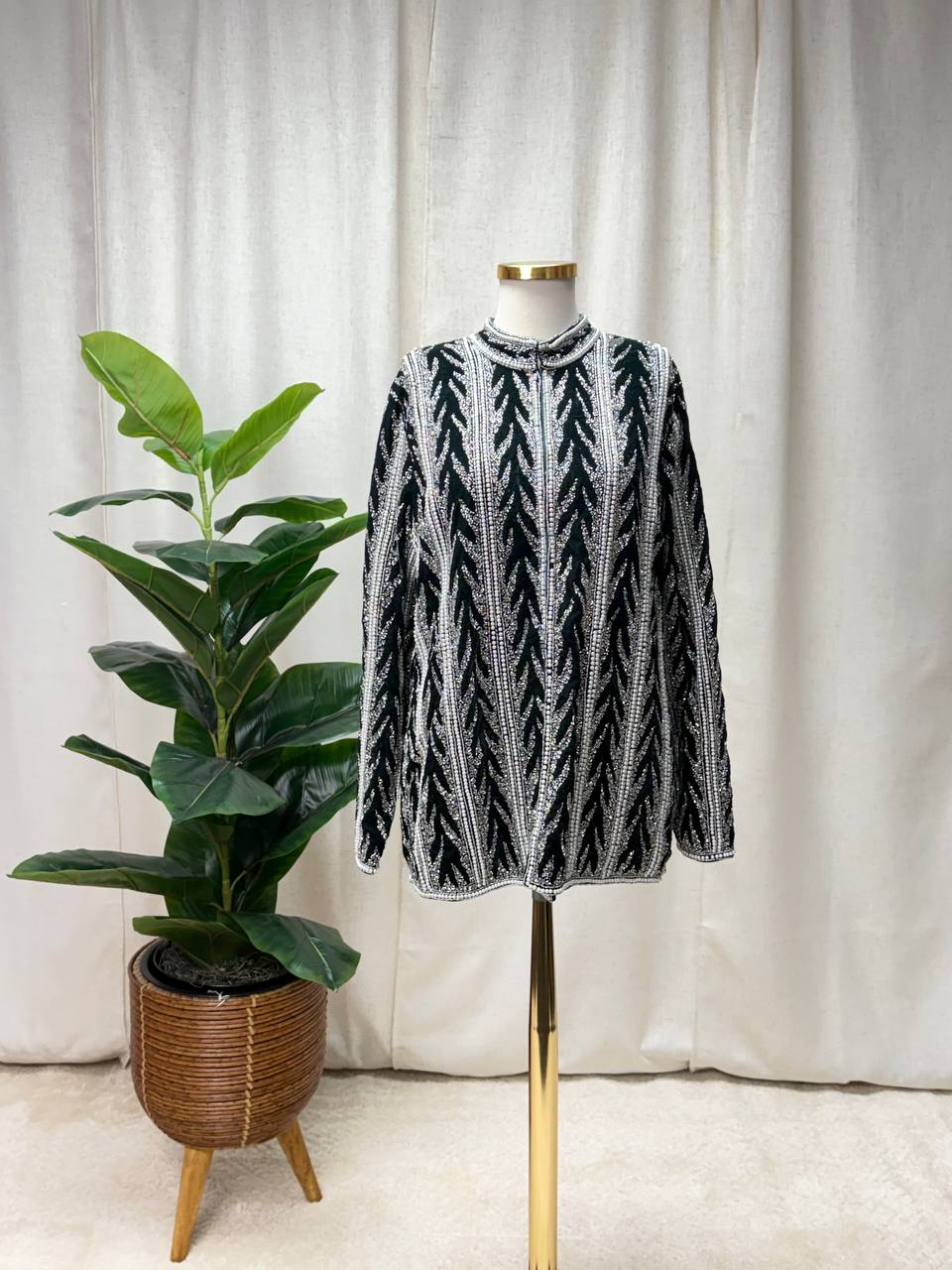 Royal Pearl Velvet Jacket