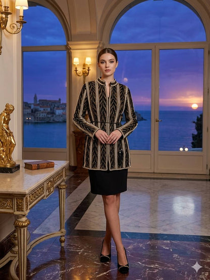 Royal Pearl Velvet Jacket