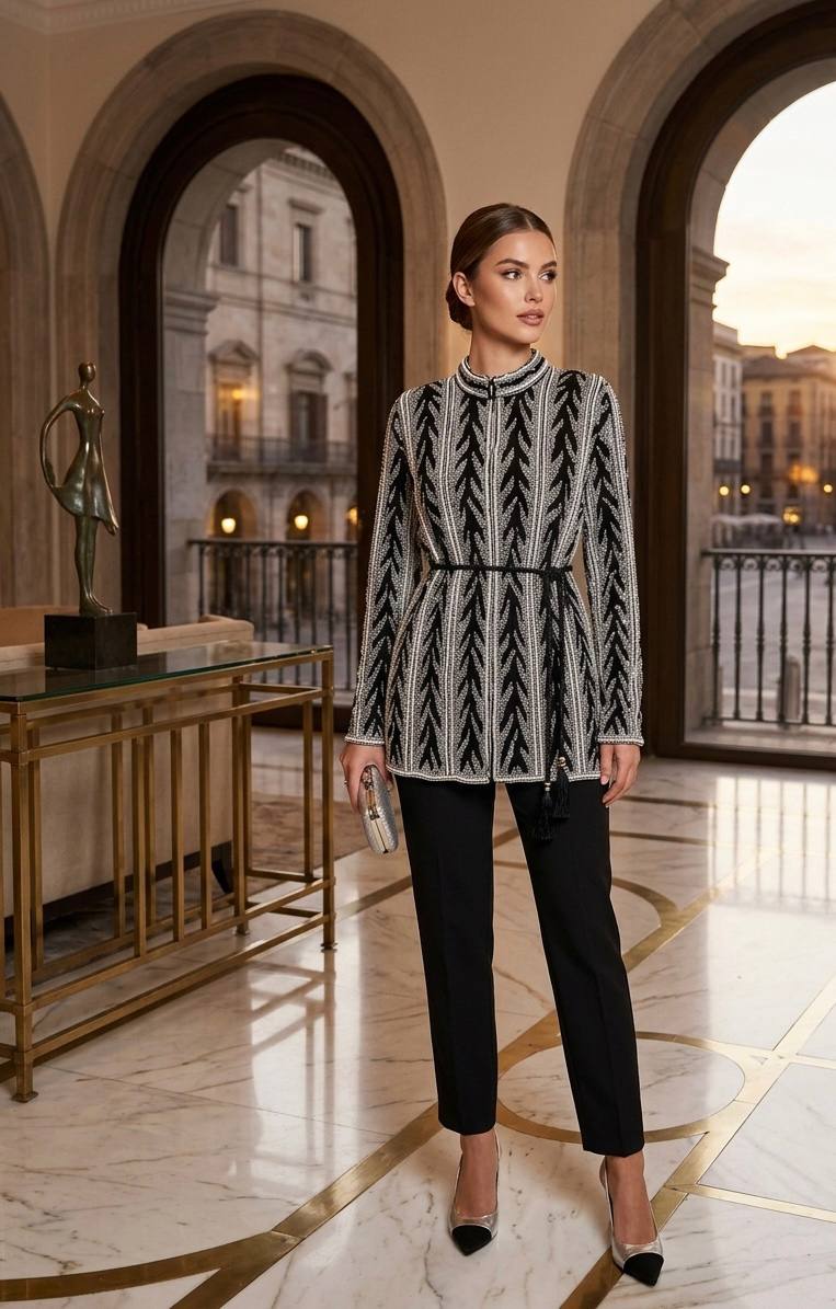 Royal Pearl Velvet Jacket