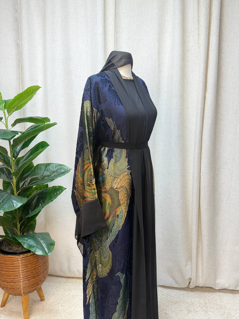 Royal Bloom Open Abaya