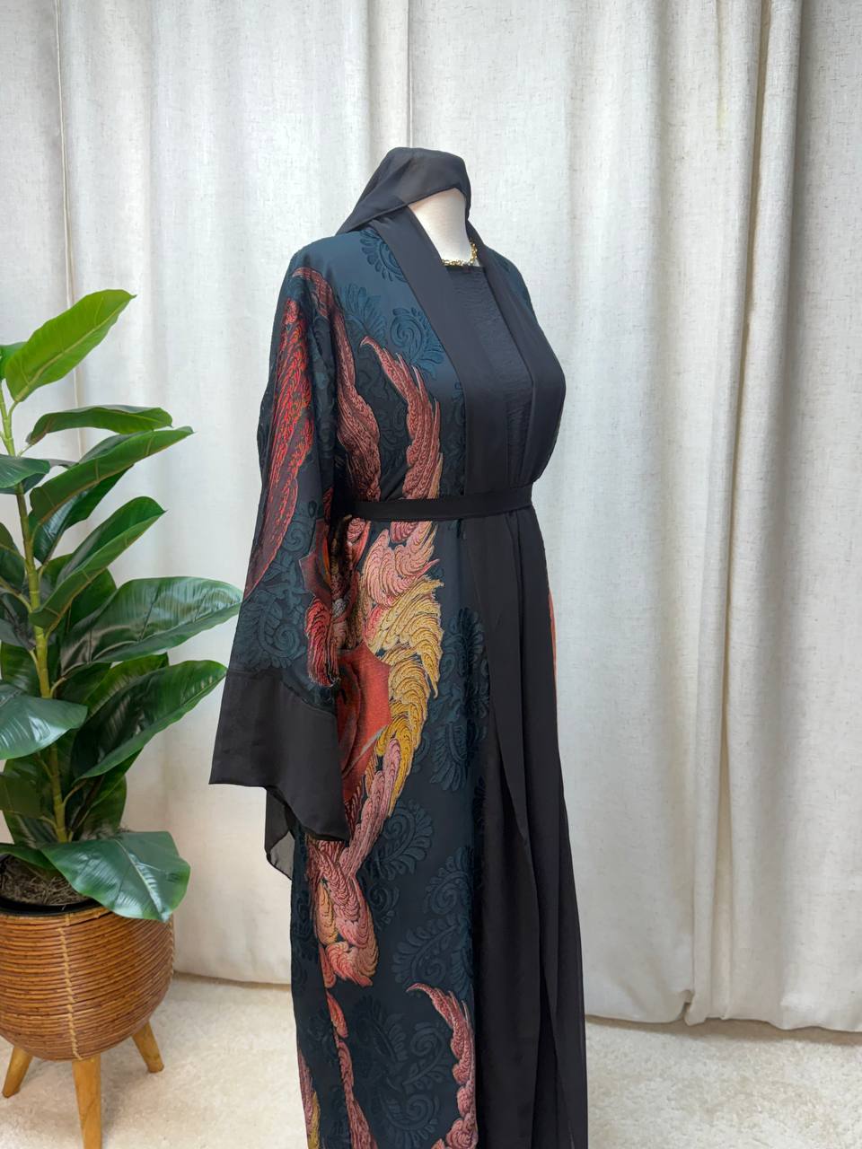 Royal Bloom Open Abaya