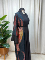 Royal Bloom Open Abaya