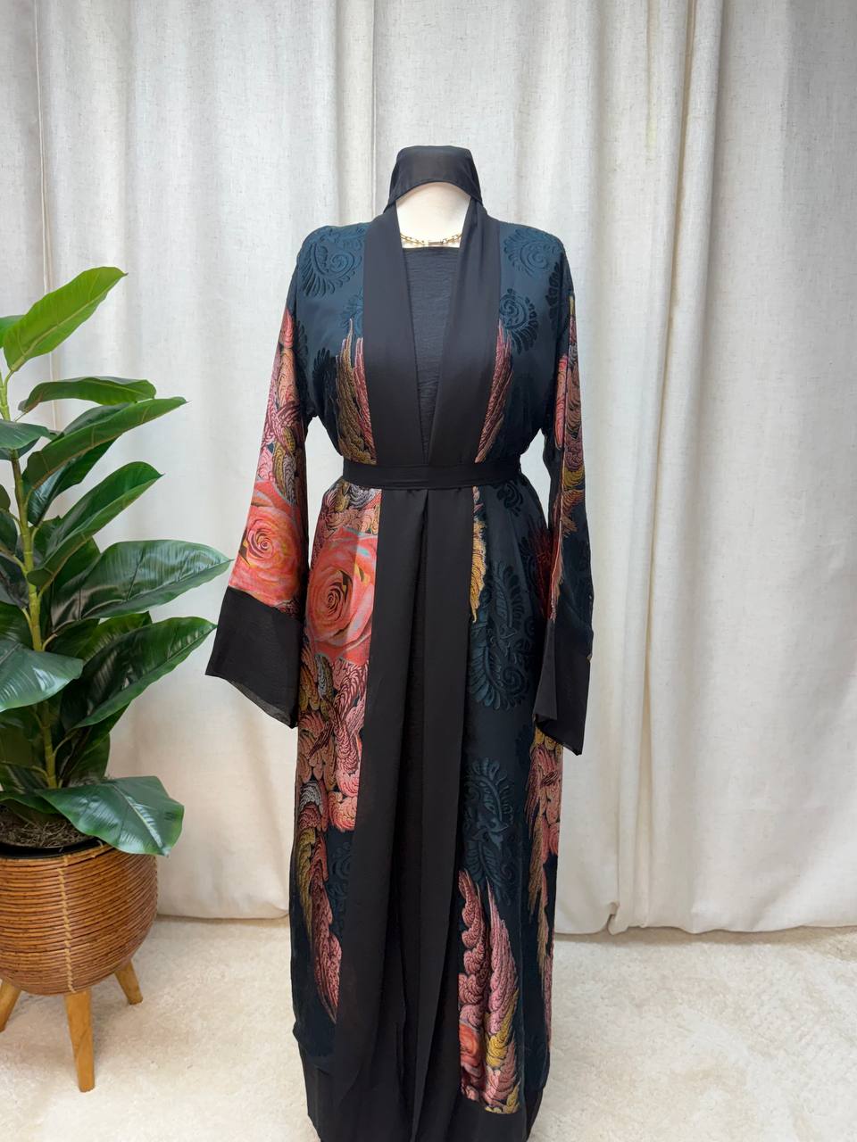 Royal Bloom Open Abaya