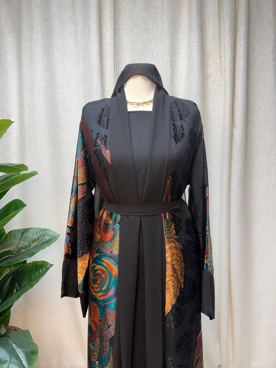 Royal Bloom Open Abaya