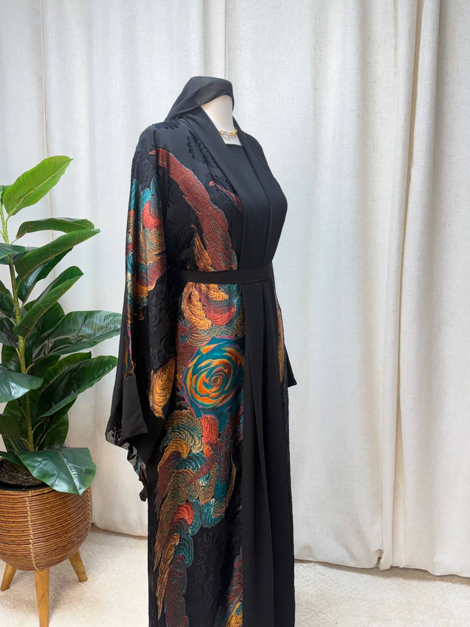 Royal Bloom Open Abaya