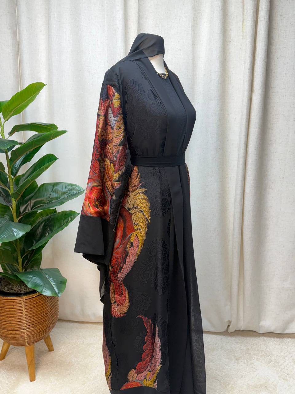 Royal Bloom Open Abaya