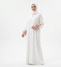 Tulle Cuff Closed Abaya