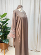 Tulle Cuff Closed Abaya
