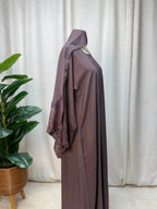 Tulle Cuff Closed Abaya