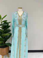 Pastel Luxe Linen Caftan