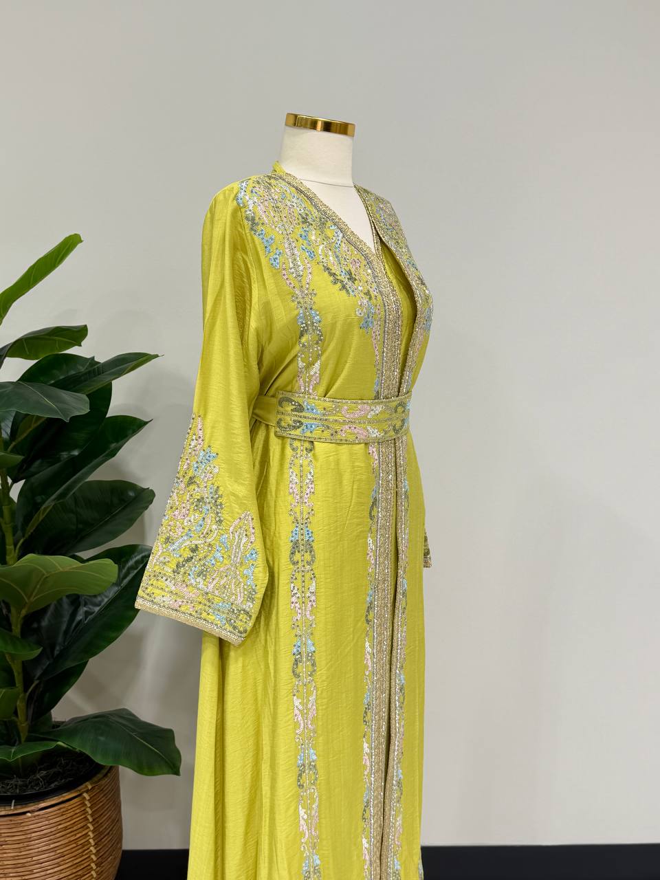 Pastel Luxe Linen Caftan