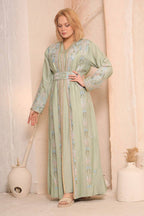 Pastel Luxe Linen Caftan