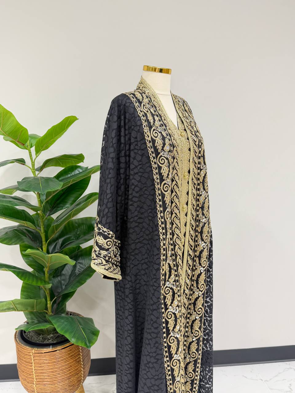 Royal Crystal Tulle Caftan