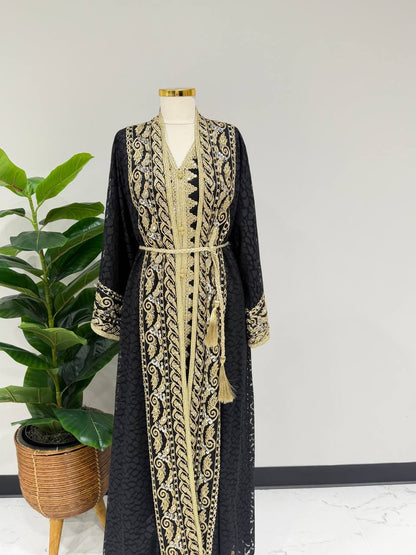 Royal Crystal Tulle Caftan