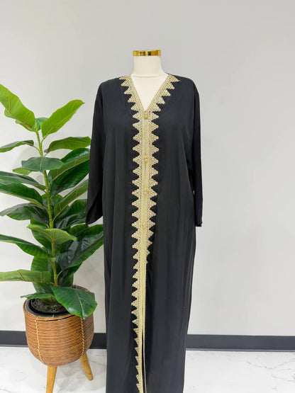 Royal Crystal Tulle Caftan