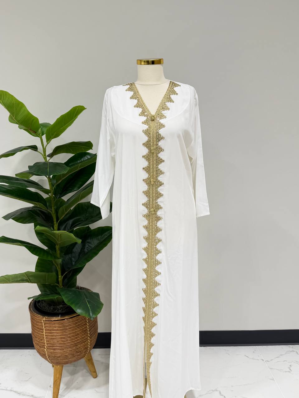 Royal Crystal Tulle Caftan