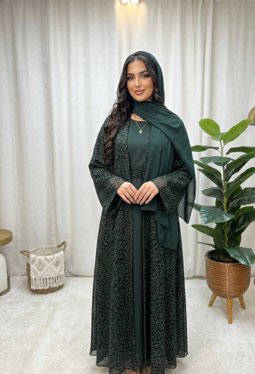 Layali Grace 3-Piece Abaya Set