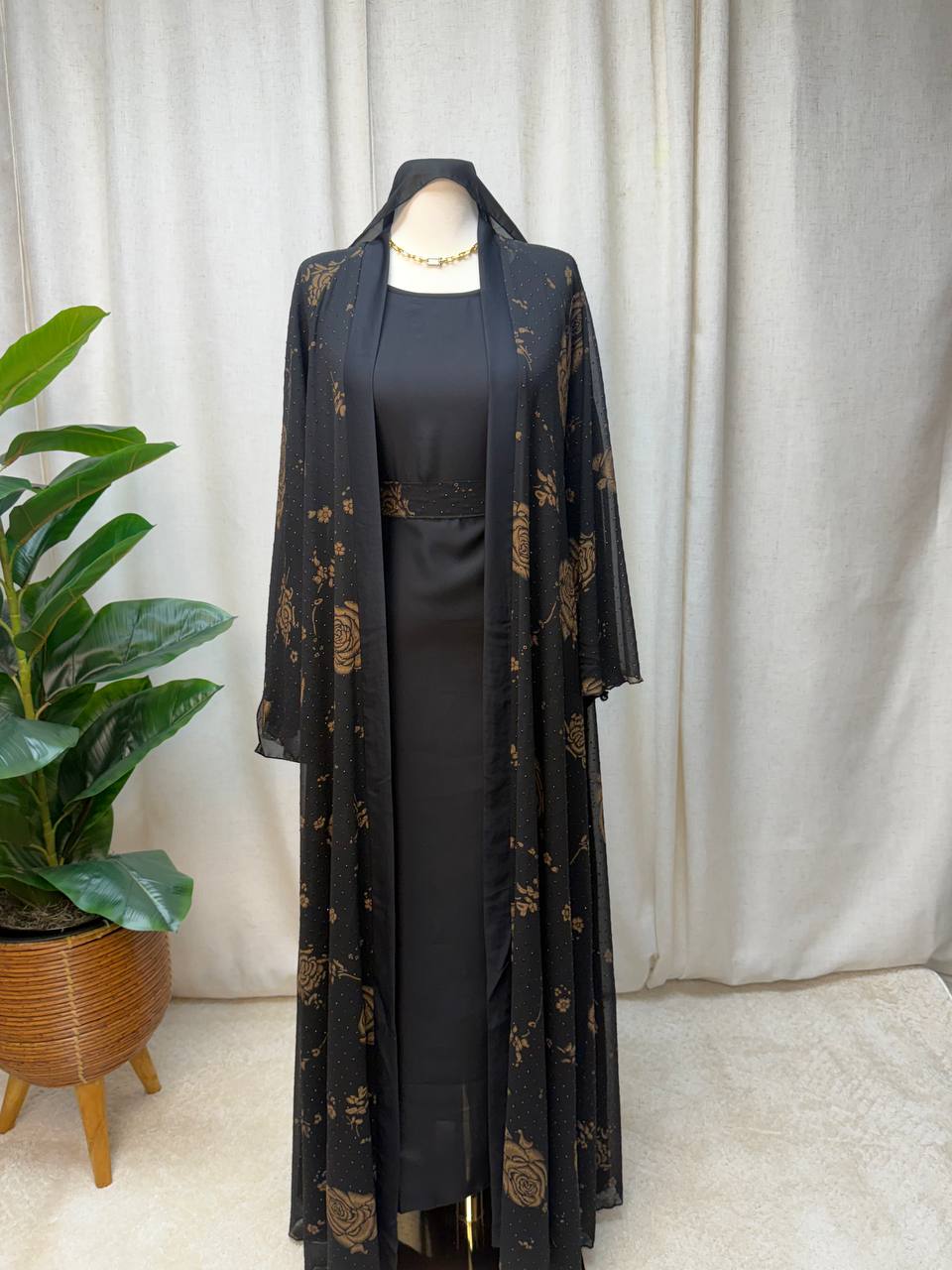 Layali Grace 3-Piece Abaya Set