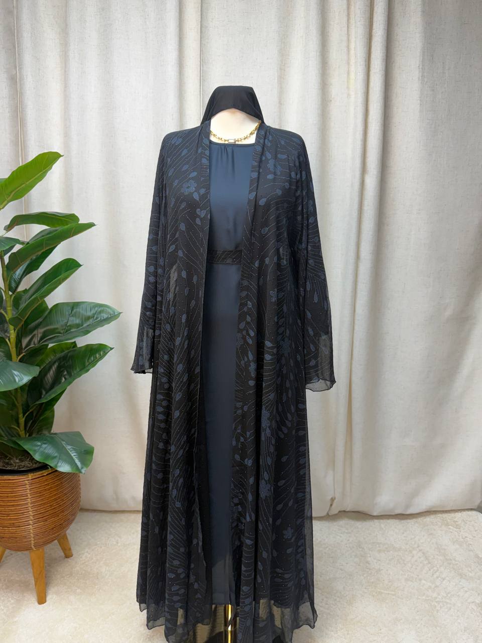 Layali Grace 3-Piece Abaya Set