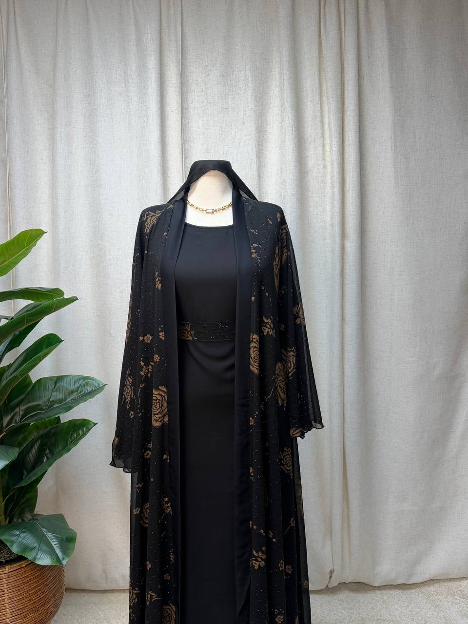 Layali Grace 3-Piece Abaya Set