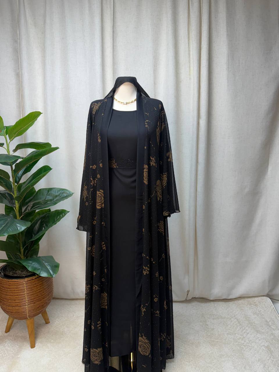 Layali Grace 3-Piece Abaya Set