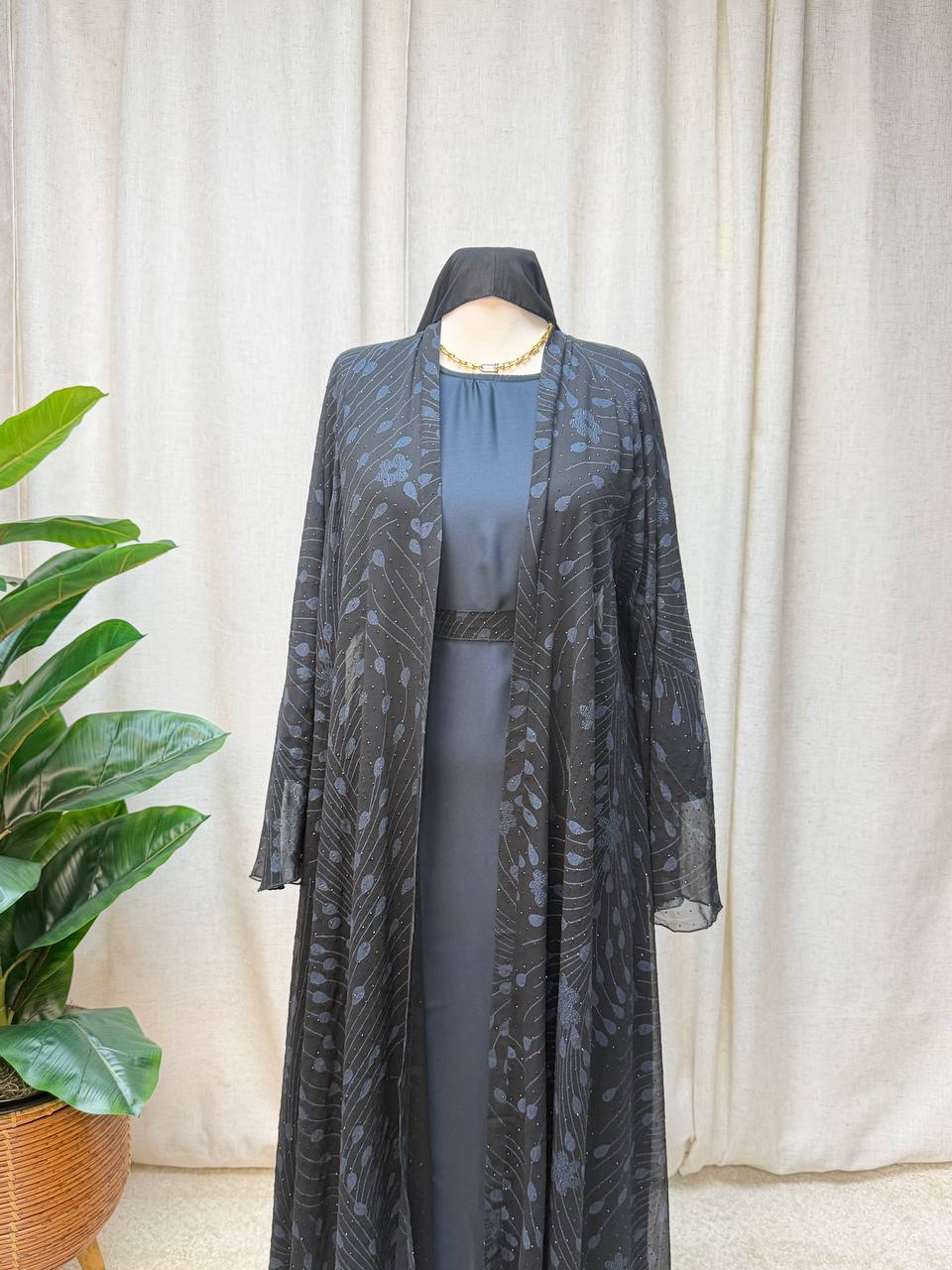 Layali Grace 3-Piece Abaya Set