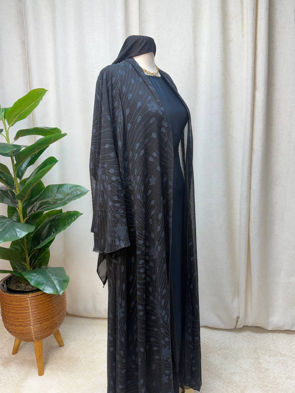 Layali Grace 3-Piece Abaya Set