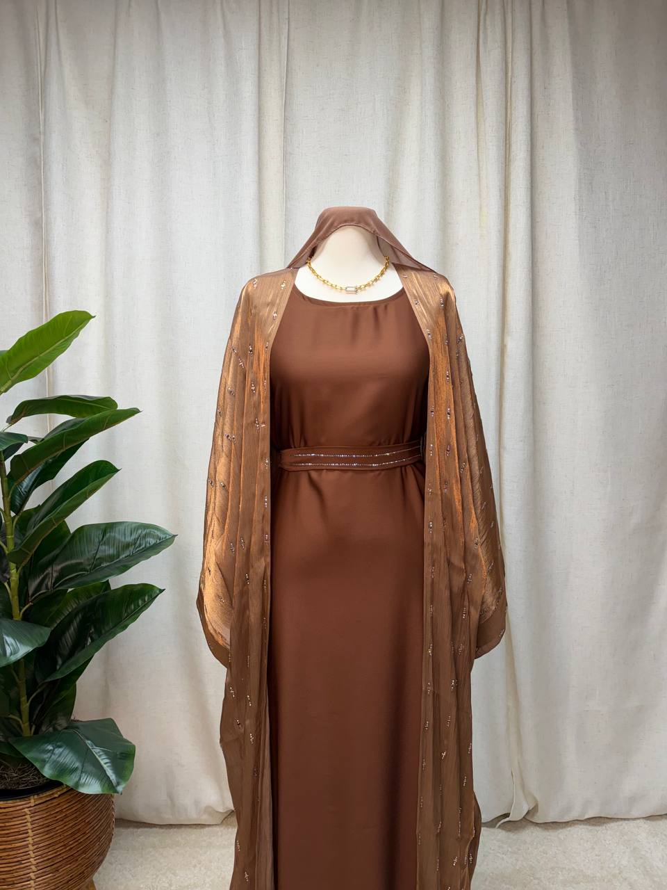Celeste Crystal Abaya Set