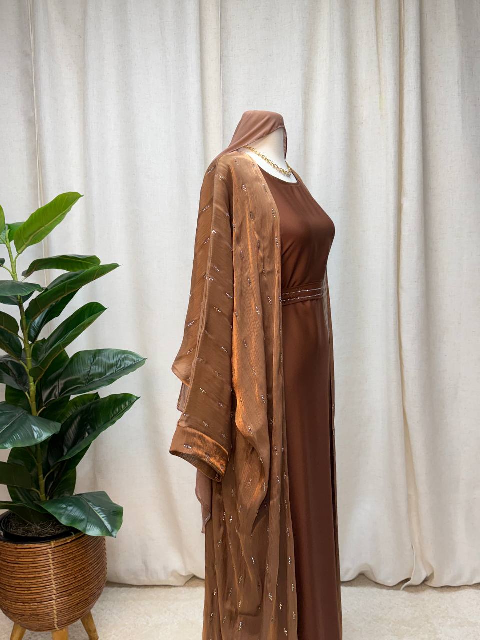 Celeste Crystal Abaya Set
