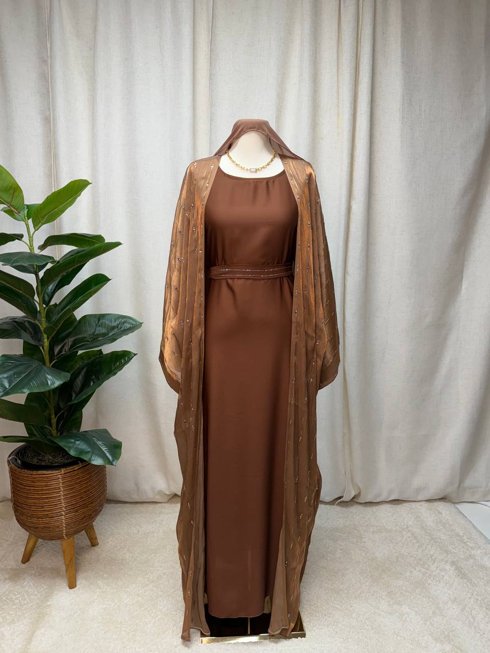 Celeste Crystal Abaya Set