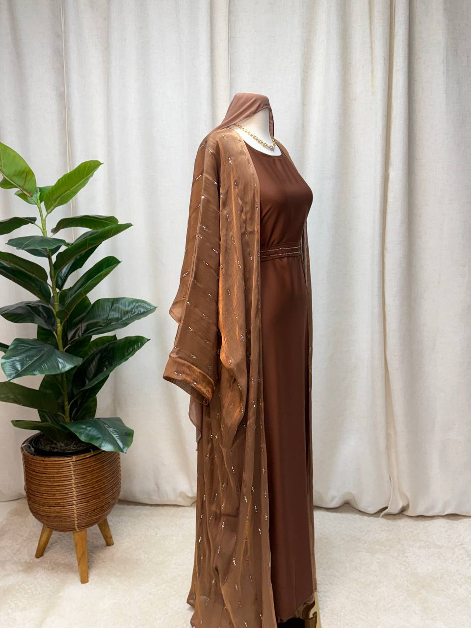 Celeste Crystal Abaya Set