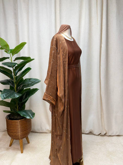 Celeste Crystal Abaya Set