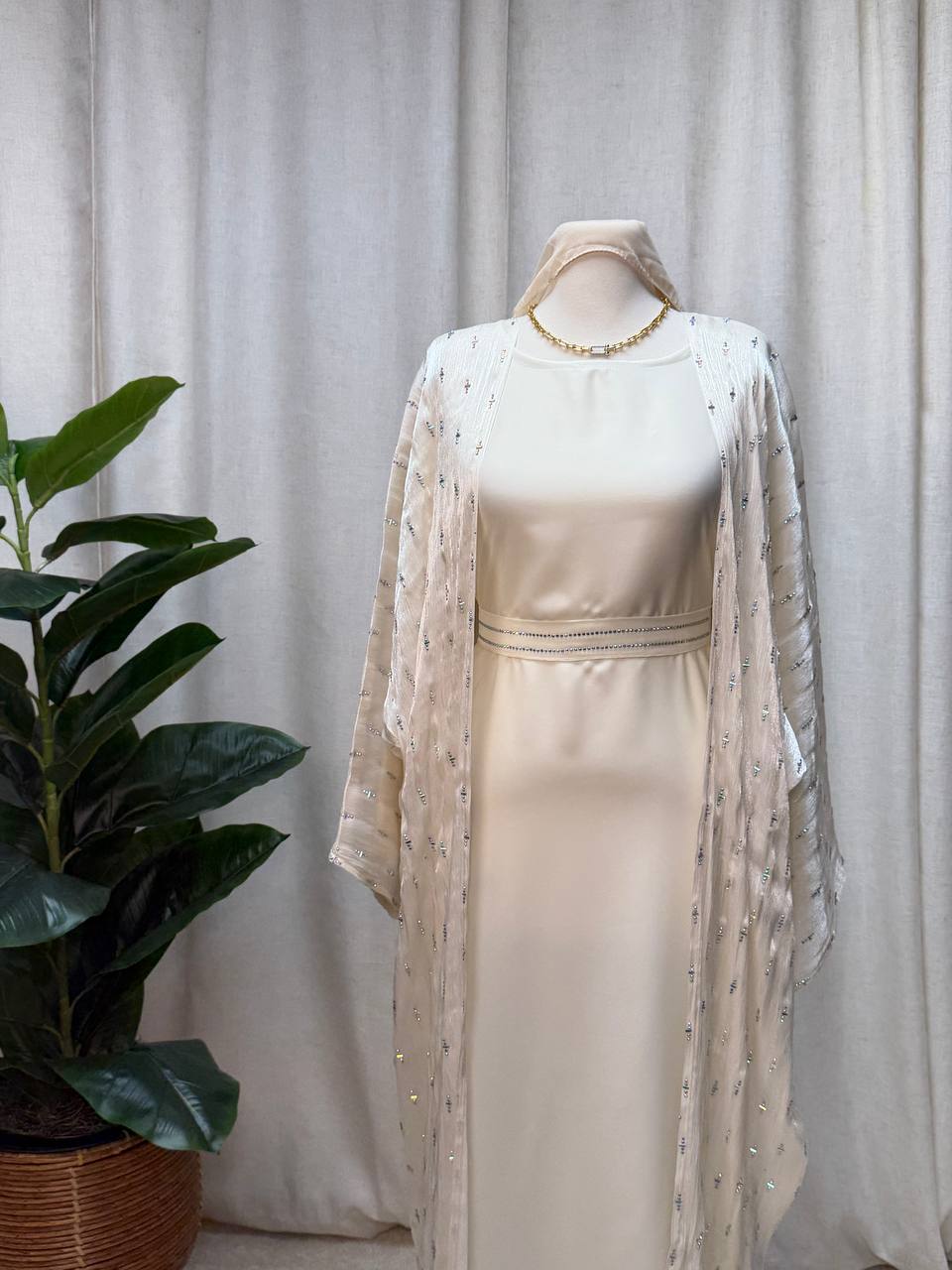 Celeste Crystal Abaya Set